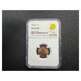 1946-S Lincoln Cent NGC MS66 RD - NGC Price Guide Value for an MS66 RD is $32.50