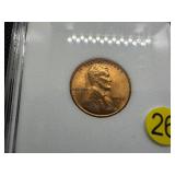1950-S Lincoln Cent TDCS MS67 RD - Greysheet Wholesale Value  for an MS67 RD is $300