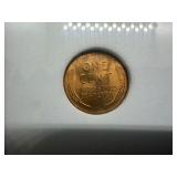1950-S Lincoln Cent TDCS MS67 RD - Greysheet Wholesale Value  for an MS67 RD is $300