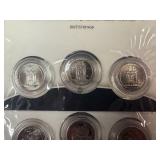 Five Original US Mint 3-Coin Sets of 2010 America the Beautiful PDS Washington Quarter US Park Sets in Original Mint Package W/COA