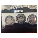 Five Original US Mint 3-Coin Sets of 2010 America the Beautiful PDS Washington Quarter US Park Sets in Original Mint Package W/COA
