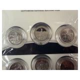 Five Original US Mint 3-Coin Sets of 2011 America the Beautiful PDS Washington Quarter US Park Sets in Original Mint Package W/COA