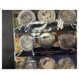 Five Original US Mint 3-Coin Sets of 2012 America the Beautiful PDS Washington Quarter US Park Sets in Original Mint Package W/COA