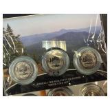Five Original US Mint 3-Coin Sets of 2031 America the Beautiful PDS Washington Quarter US Park Sets in Original Mint Package W/COA