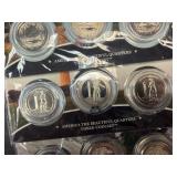 Five Original US Mint 3-Coin Sets of 2031 America the Beautiful PDS Washington Quarter US Park Sets in Original Mint Package W/COA