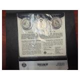 Five Original US Mint 3-Coin Sets of 2031 America the Beautiful PDS Washington Quarter US Park Sets in Original Mint Package W/COA