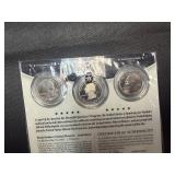 Five Original US Mint 3-Coin Sets of 2031 America the Beautiful PDS Washington Quarter US Park Sets in Original Mint Package W/COA