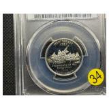 1999-S Silver New Jersey Washington Quarter PCGS PR69DCAM - PCGS Price Guide Value for a PR69DCAM is $25