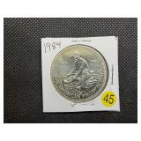 1984 BU 1 Oz. Silver Engelhard Prospector -- Hard to Find!