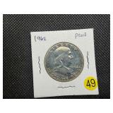 1962 Proof Franklin Silver Half Dollar