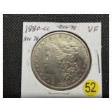 1880-CC  Rev of 78 Silver Morgan Dollar Marked VF when Purchased - Greysheet Wholesale Value for a VF20 is $250