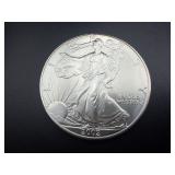 2002 Beautiful Uncirculated 1 Oz. Silver American Eagle