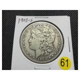 Semi-Key Date  1903-S Silver Morgan Dollar