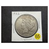 1922 Silver Peace Dollar