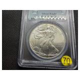 2013 1 Oz. First Strike Silver American Eagle  PCGS MS70 - Perfect Grade Coin!!