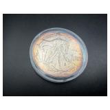 1991 Toned Uncirculated 1 Oz. Silver American Eagle