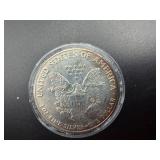 1991 Toned Uncirculated 1 Oz. Silver American Eagle