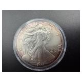 2000 Toned Uncirculated 1 Oz. Silver American Eagle