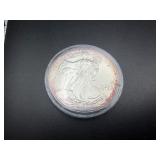 2000 Toned Uncirculated 1 Oz. Silver American Eagle