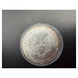 2000 Toned Uncirculated 1 Oz. Silver American Eagle