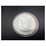 2000 Toned Uncirculated 1 Oz. Silver American Eagle