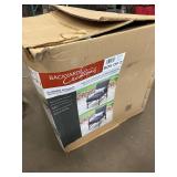 $549 Backyard Creations  Naples Nook Gray Deep Seating Rocking Patio Chair Set with Gray Cushions - 2 Pack