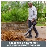 WORX  360 CFM 20-Volt Cordless Leaf Blower