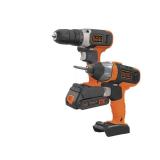 $136 BLACK+DECKER  20-Volt MAX  Cordless 3/8" Drill and 1/4" Impact Driver Combo Kit