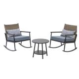 $349 Backyard Creations  Muskegon 3-Piece Rocker Set
