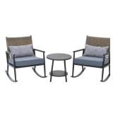 $349 Backyard Creations  Muskegon 3-Piece Rocker Set