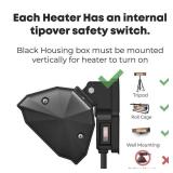 $169 Heat Storm  1,500W Infrared Heater Tripod Combo with Motion Sensor