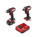 $159 SKIL  PWRCORE 20  20-Volt Brushless Cordless Compact Drill Driver and Impact Driver Combo Kit