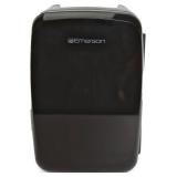Emerson EFC-5000 Portable Mini Fridge Cooler for 6 Cans, Compact 4L Capacity, Lightweight Design, AC/DC Power Compatibility, and Removable Shelf   Perfect for Home, Office, Dorms, and Travel, Black