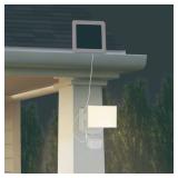 Patriot Lighting  Solar-Powered 240  Motion Sensing LED White Outdoor Security Flood Light