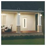 Patriot Lighting  Solar-Powered 240  Motion Sensing LED White Outdoor Security Flood Light