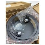 Patriot Lighting  Hale Black 2-Light Flush Mount Ceiling Light