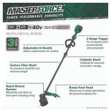 $180 Masterforce  40-Volt Cordless 14" String Trimmer