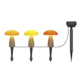 Patriot Lighting  Multi-Color Solar Mushroom Light - 3 Pack