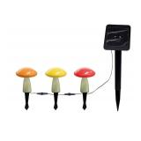 Patriot Lighting  Multi-Color Solar Mushroom Light - 3 Pack