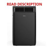 $699 Midea Duo 12000-BTU DOE (115-Volt) Black Vented Wi-Fi enabled Portable Air Conditioner with Heater with Remote Cools 550-sq ft