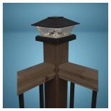 Patriot Lighting  Solar Integrated LED Lakota Bronze Post Cap Landscape Light - 2-Pack