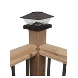 Patriot Lighting  Solar Integrated LED Lakota Bronze Post Cap Landscape Light - 2-Pack