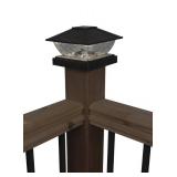 Patriot Lighting  Solar Integrated LED Lakota Bronze Post Cap Landscape Light - 2-Pack