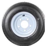 Trailer Tire On Rim 4.80-8 480-8 4.80 X 8 8 Inch Load Range C 5 Lug White Wheel -