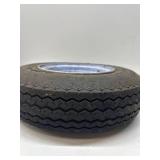 Trailer Tire On Rim 4.80-8 480-8 4.80 X 8 8 Inch Load Range C 5 Lug White Wheel -