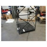 Welded Black Metal Frame Built to Fit Onto Pallets with Flat Roof - Perfect for Projects