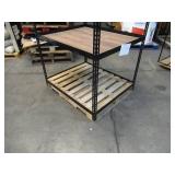 Adjustable Black Metal Frame Built to Fit Onto Pallets - Perfect for Projects