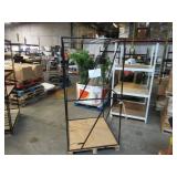 Welded Black Metal Frame Built to Fit Onto Pallets with Flat Roof - Perfect for Projects