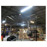 Welded Black Metal Frame Built to Fit Onto Pallets with Flat Roof - Perfect for Projects