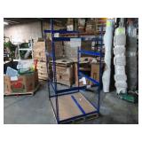 Adjustable Blue Metal Frame Built to Fit Onto Pallets - Perfect for Projects